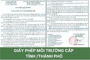Giấy phép môi trường cấp Thành phố